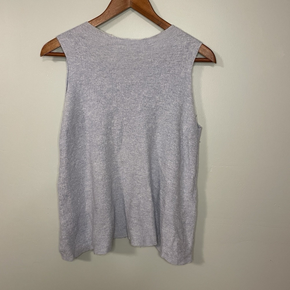 Eileen Fisher Lavender Blue Wool Blend‎ Tank Top Woman Size 1X Soft